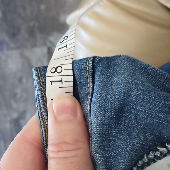 Sandpiper 18 Denim Ankle Pants with Pink Floral Embroidery - Picture 7 of 9